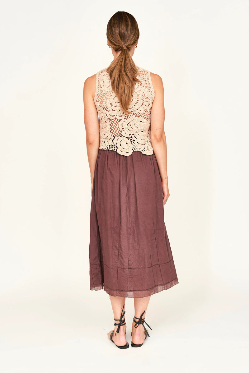 Santanyi Crochet Floral Tank-MIRTH-lobo nosara