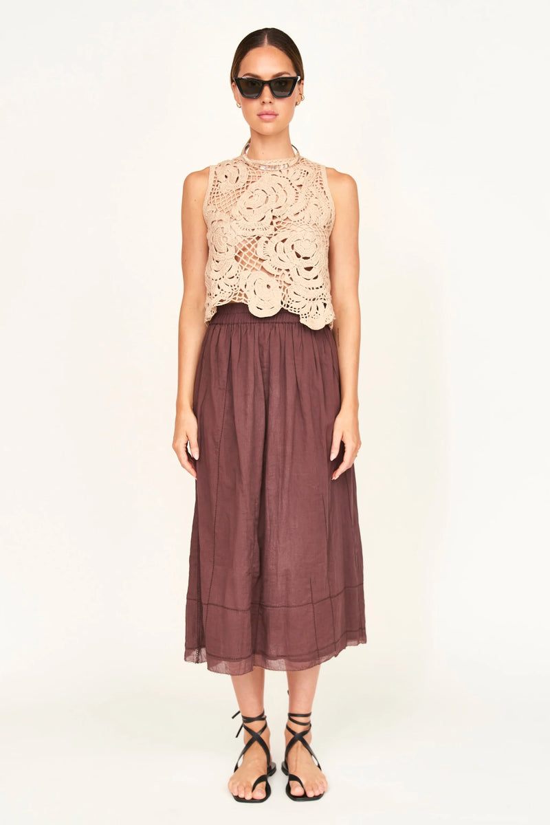 Santanyi Crochet Floral Tank-MIRTH-lobo nosara