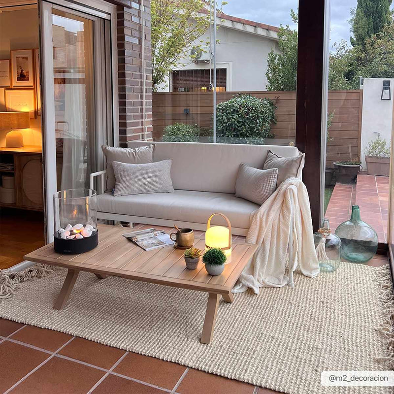 Senneterre Bleached Jute Rug-Boutique Rugs-lobo nosara