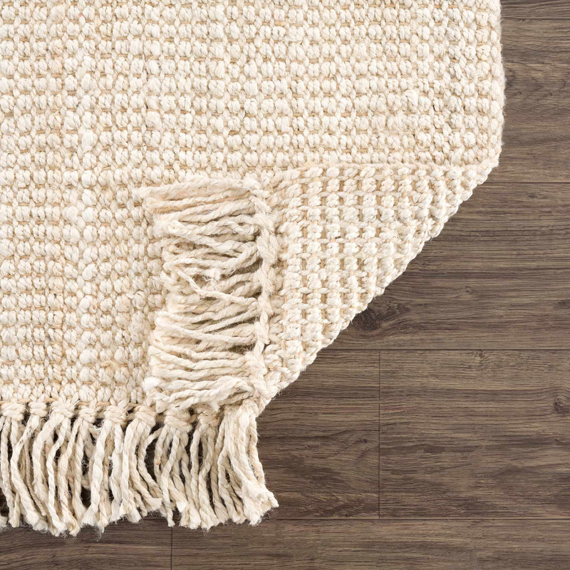 Senneterre Bleached Jute Rug-Boutique Rugs-lobo nosara
