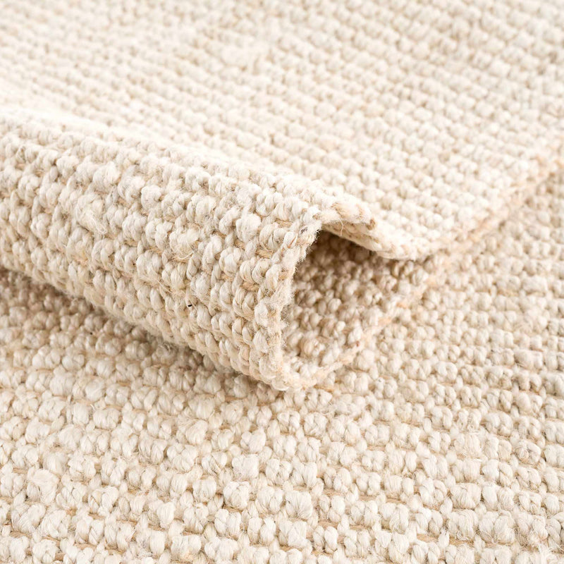 Senneterre Bleached Jute Rug-Boutique Rugs-lobo nosara