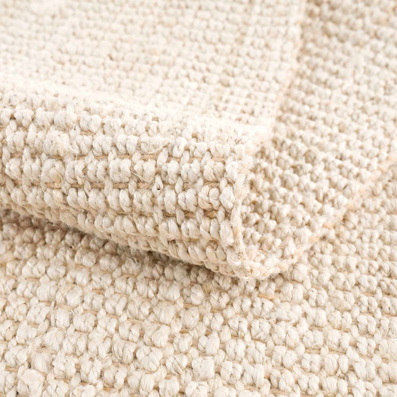 Senneterre Bleached Jute Rug-Boutique Rugs-lobo nosara