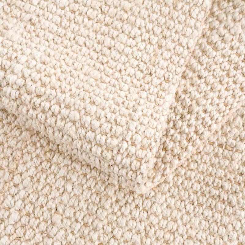 Senneterre Bleached Jute Rug-Boutique Rugs-lobo nosara