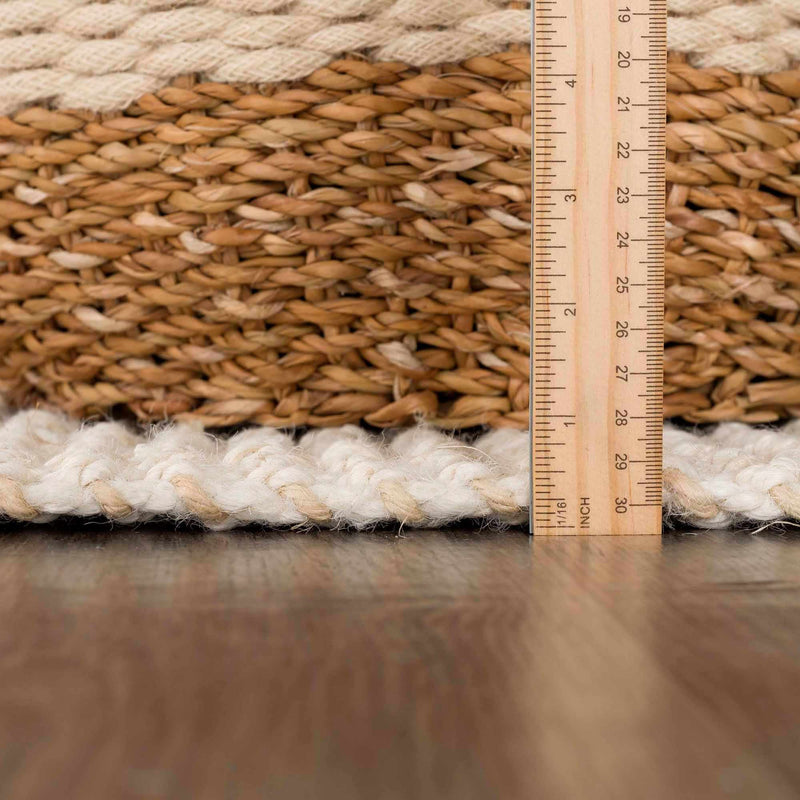 Senneterre Bleached Jute Rug-Boutique Rugs-lobo nosara