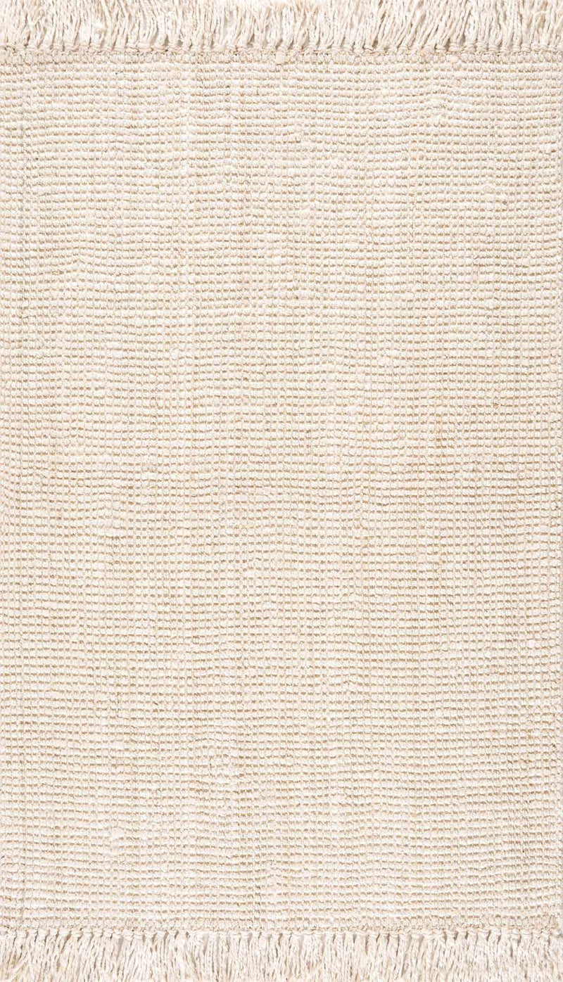 Senneterre Bleached Jute Rug-Boutique Rugs-lobo nosara