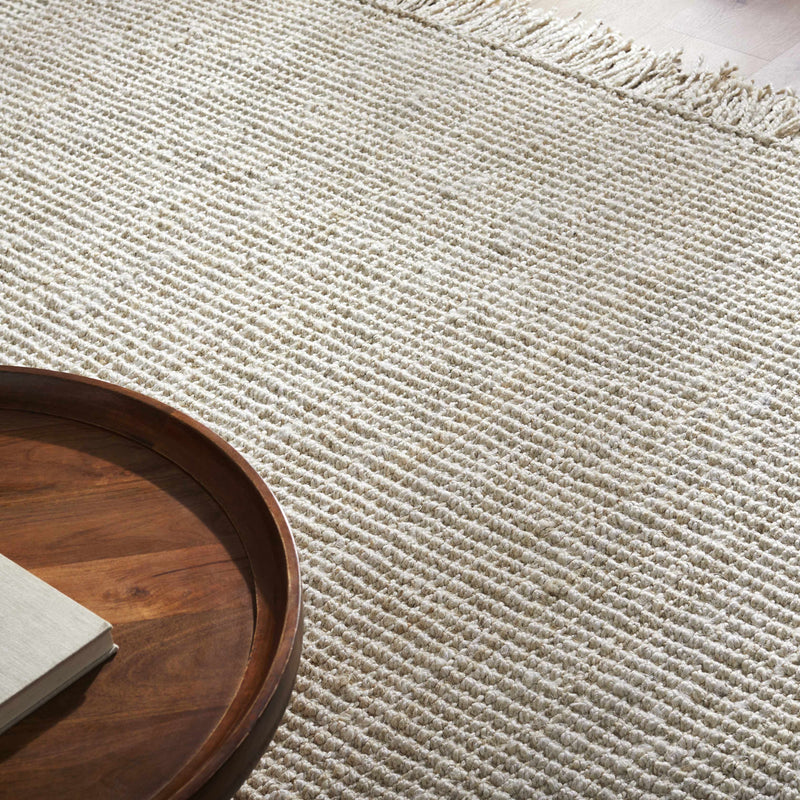 Senneterre Bleached Jute Rug-Boutique Rugs-lobo nosara