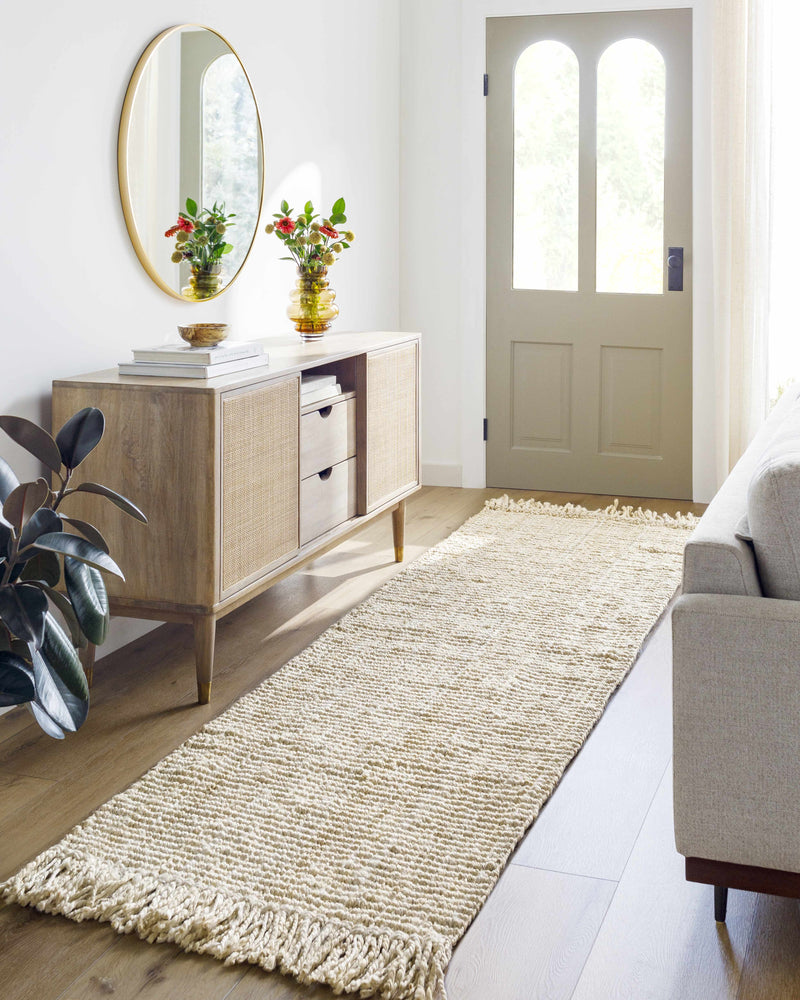 Senneterre Bleached Jute Rug-Boutique Rugs-lobo nosara
