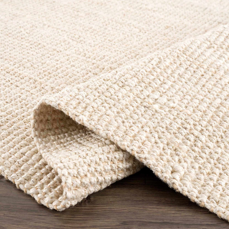 Senneterre Bleached Jute Rug-Boutique Rugs-lobo nosara