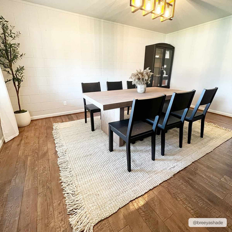Senneterre Bleached Jute Rug-Boutique Rugs-lobo nosara