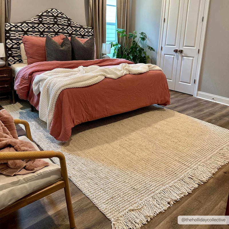 Senneterre Bleached Jute Rug-Boutique Rugs-lobo nosara