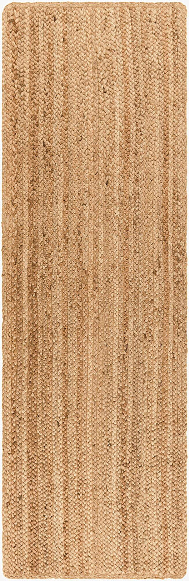 Shippagan Tan Jute Braided Rug-Boutique Rugs-lobo nosara