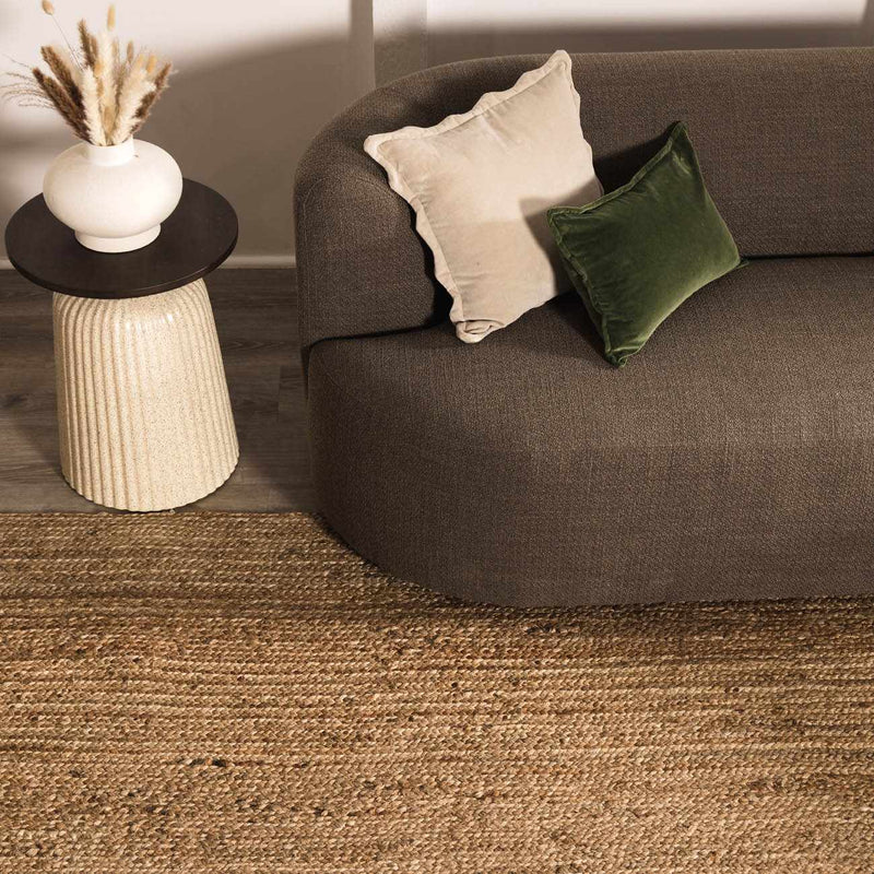 Shippagan Tan Jute Braided Rug-Boutique Rugs-lobo nosara