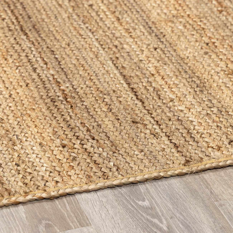 Shippagan Tan Jute Braided Rug-Boutique Rugs-lobo nosara
