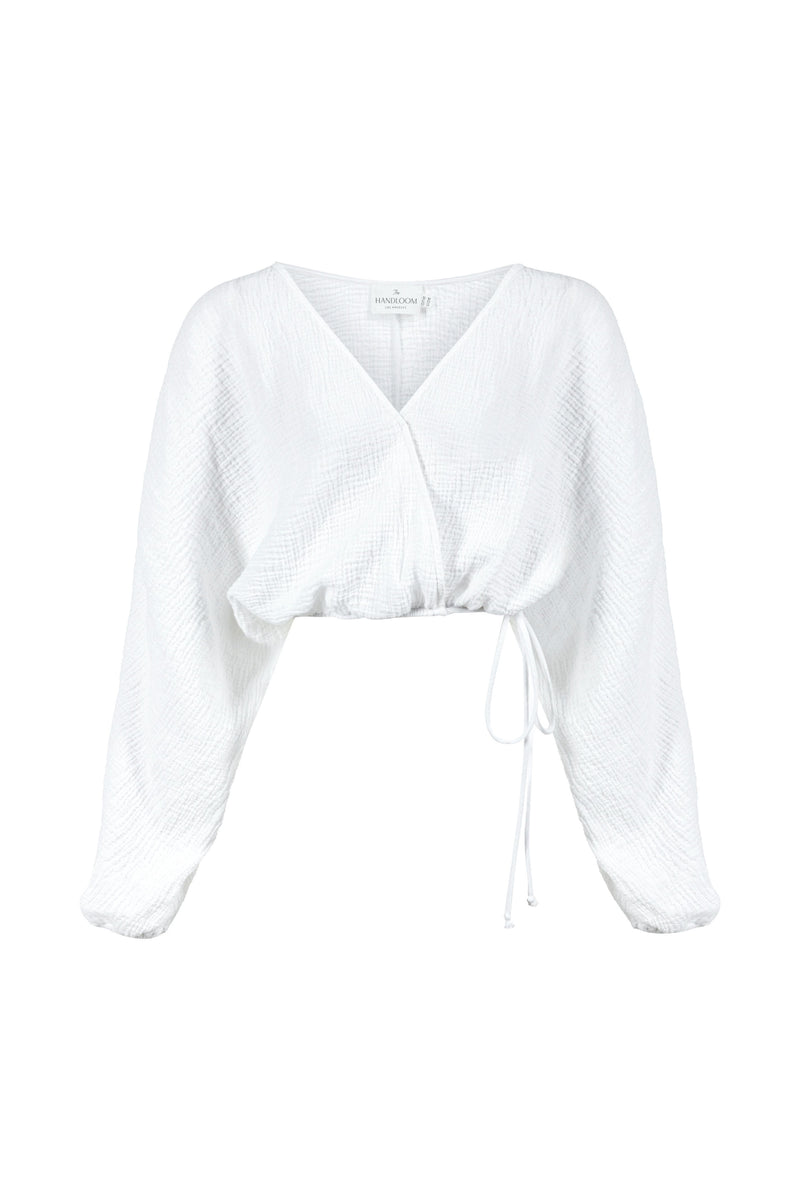 Siena Top - White-The Handloom-lobo nosara