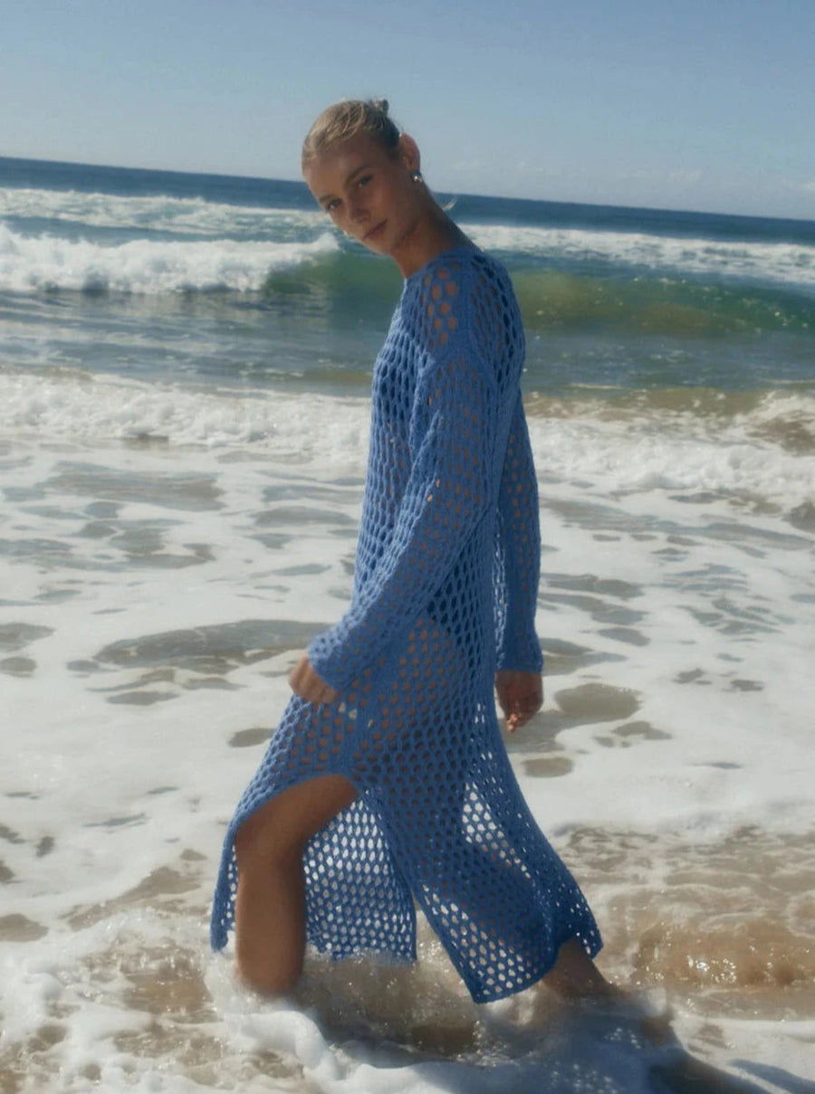 Sky Crochet Knit Dress – lobo nosara