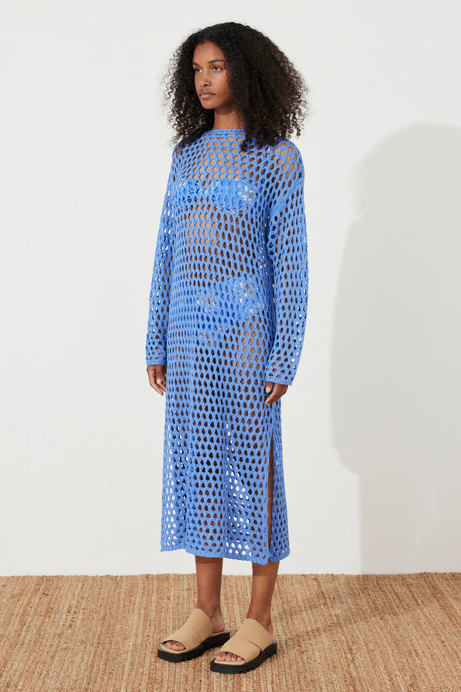 Sky Crochet Knit Dress – lobo nosara