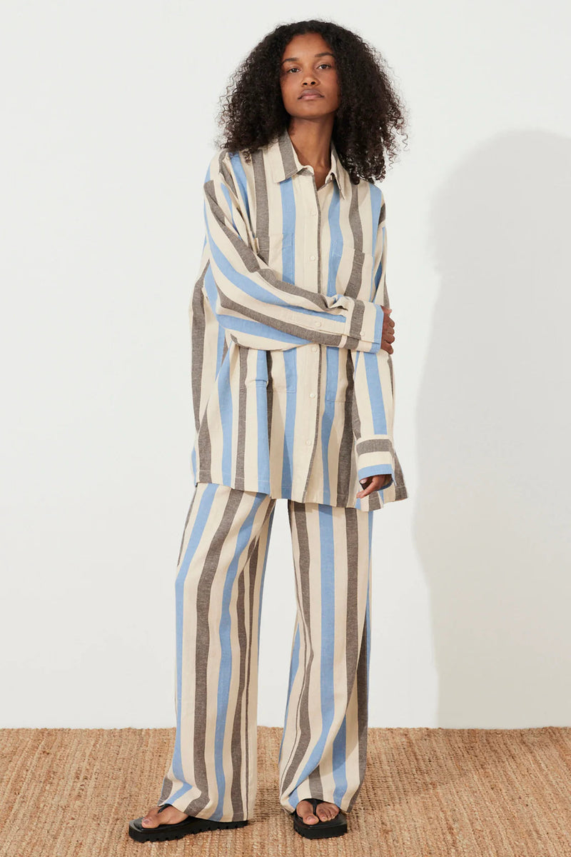 Sky Stripe Organic Cotton Blend Pant-Zulu & Zephyr-lobo nosara