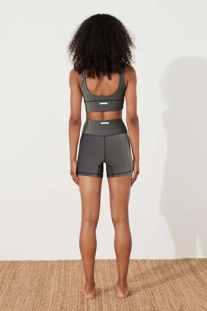 Stripe Rib Short - Black-Zulu & Zephyr-lobo nosara