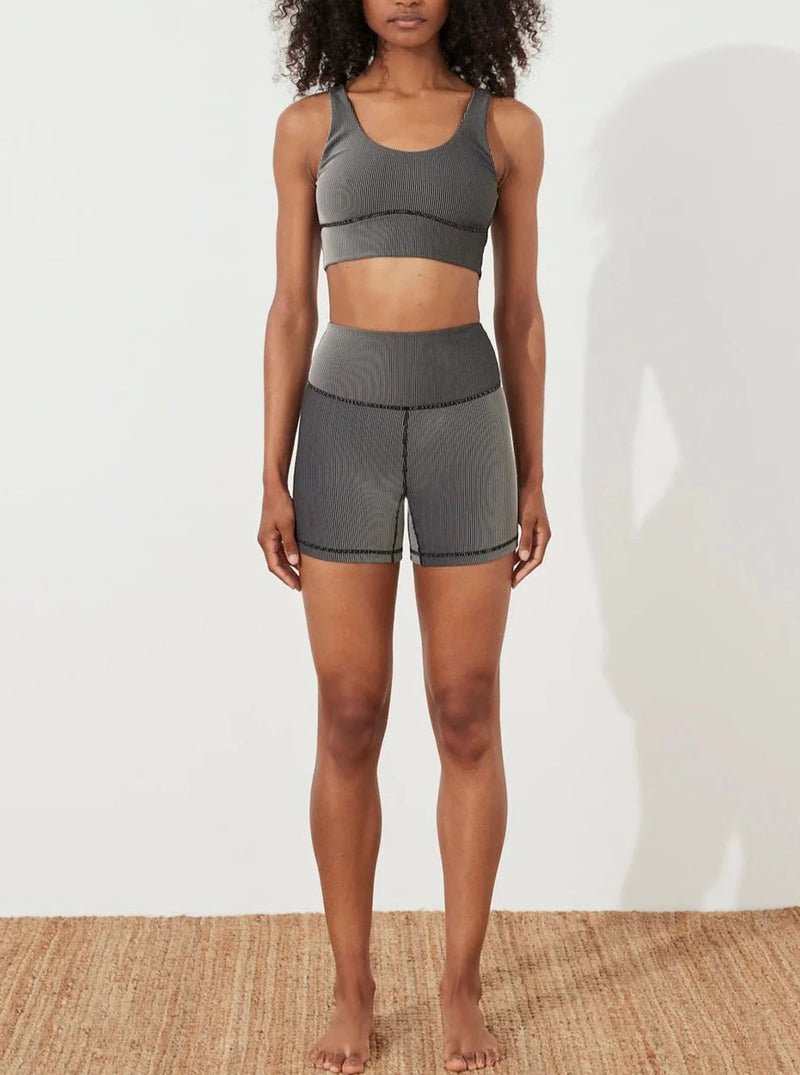 Stripe Rib Short - Black-Zulu & Zephyr-lobo nosara