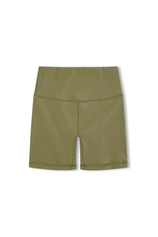 Stripe Rib Short - Olive-Zulu & Zephyr-lobo nosara