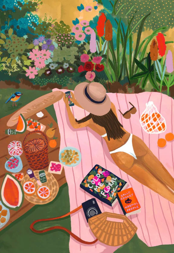 Sunbathers by Rhi James Puzzle-Surf Shack Puzzles-lobo nosara