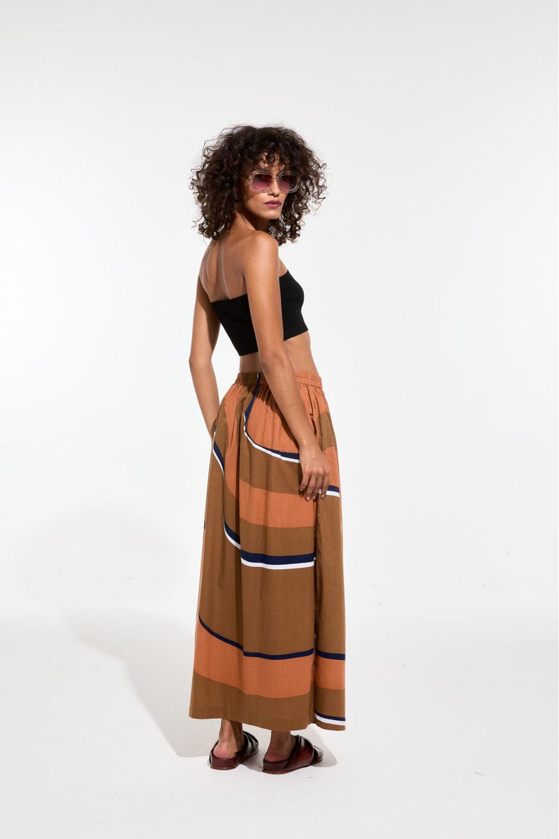 【irojikake】ECO SWEAT SKIRT BROWN Terracotta Juliette Madone Skirt – lobo nosara