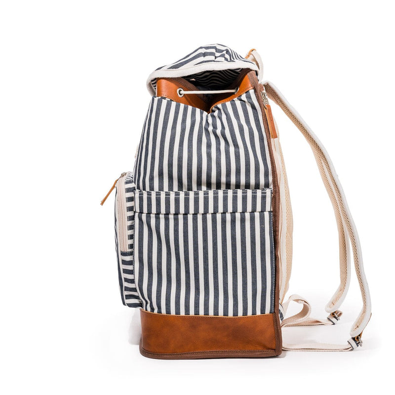 The Backpack Cooler - Laurens Navy Stripe-Business & Pleasure-lobo nosara