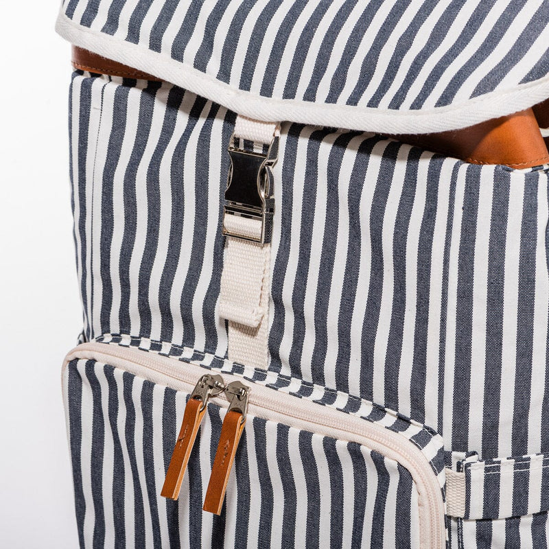 The Backpack Cooler - Laurens Navy Stripe-Business & Pleasure-lobo nosara