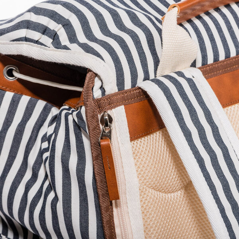 The Backpack Cooler - Laurens Navy Stripe-Business & Pleasure-lobo nosara