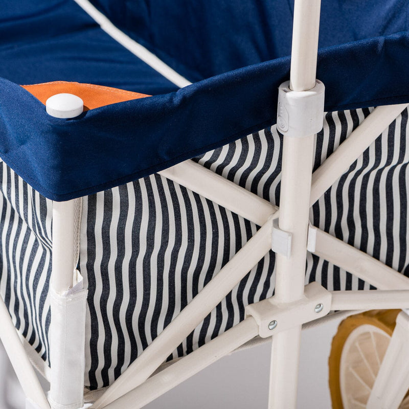 The Beach Cart - Laurens Navy Stripe-Business & Pleasure-lobo nosara