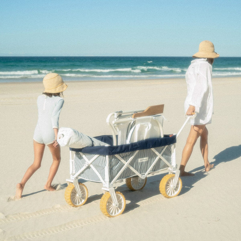 The Beach Cart - Laurens Navy Stripe-Business & Pleasure-lobo nosara