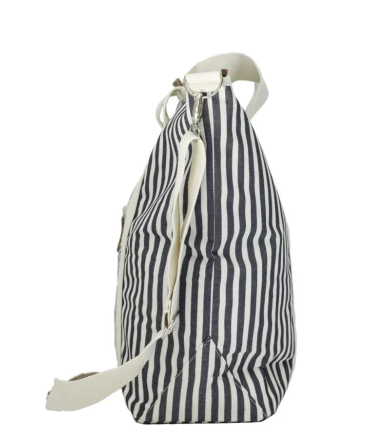 The Cooler Tote Bag - Lauren's Navy Stripe-Business & Pleasure-lobo nosara