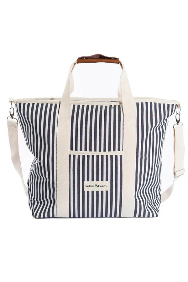 The Cooler Tote Bag - Lauren's Navy Stripe-Business & Pleasure-lobo nosara