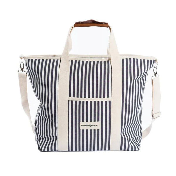 The Cooler Tote Bag - Lauren's Navy Stripe-Business & Pleasure-lobo nosara