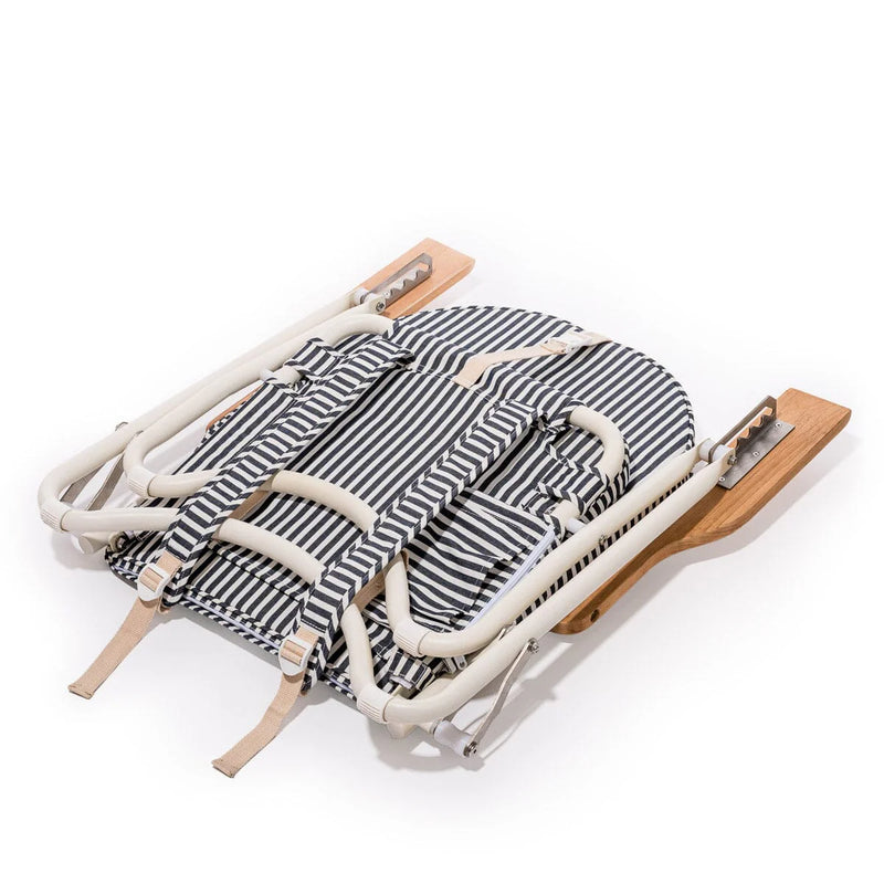 The Pam Chair - Lauren's Navy Stripe-Business & Pleasure-lobo nosara