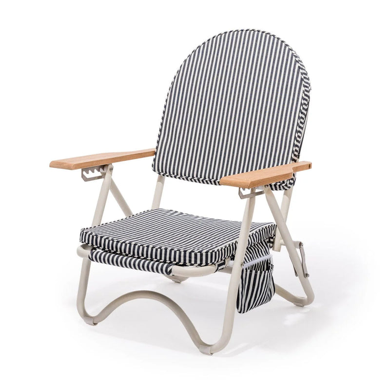 The Pam Chair - Lauren's Navy Stripe-Business & Pleasure-lobo nosara