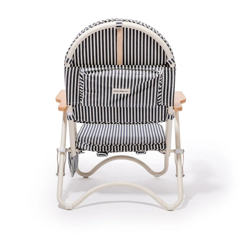 The Pam Chair - Laurens Navy Stripe-Business & Pleasure-lobo nosara