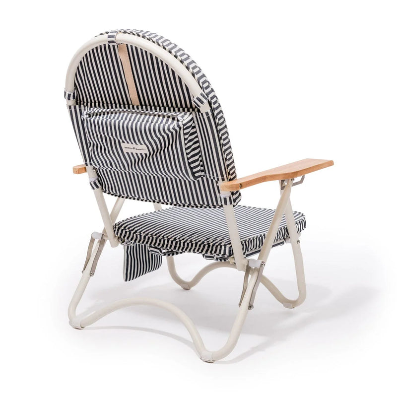 The Pam Chair - Lauren's Navy Stripe-Business & Pleasure-lobo nosara