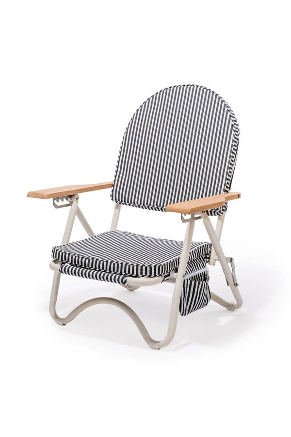 The Pam Chair - Lauren's Navy Stripe-Business & Pleasure-lobo nosara