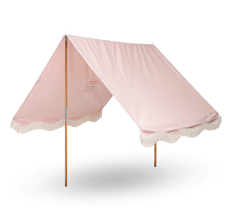 The Premium Beach Tent - Pink Striped-Business & Pleasure-lobo nosara