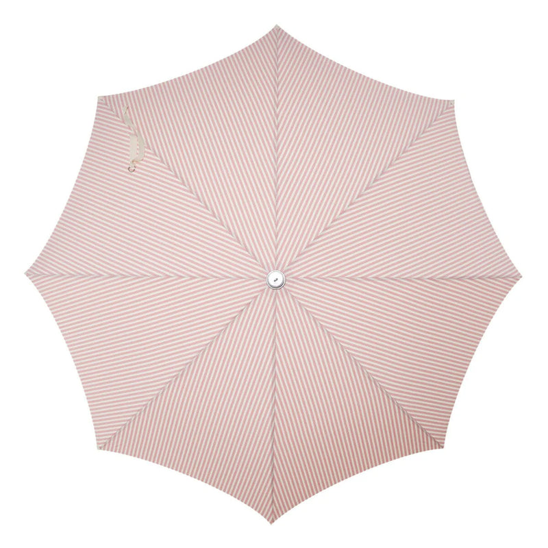 The Premium Beach Umbrella - Lauren's Pink Stripe-Business & Pleasure-lobo nosara