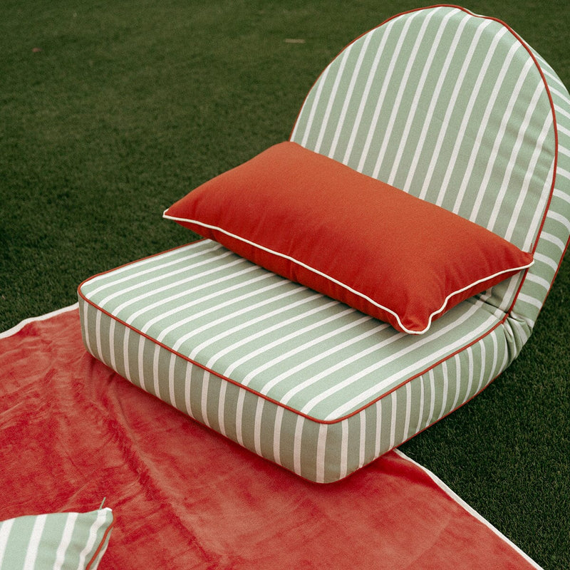 The Reclining Pillow Lounger - Elsa Stripe-Business & Pleasure-lobo nosara