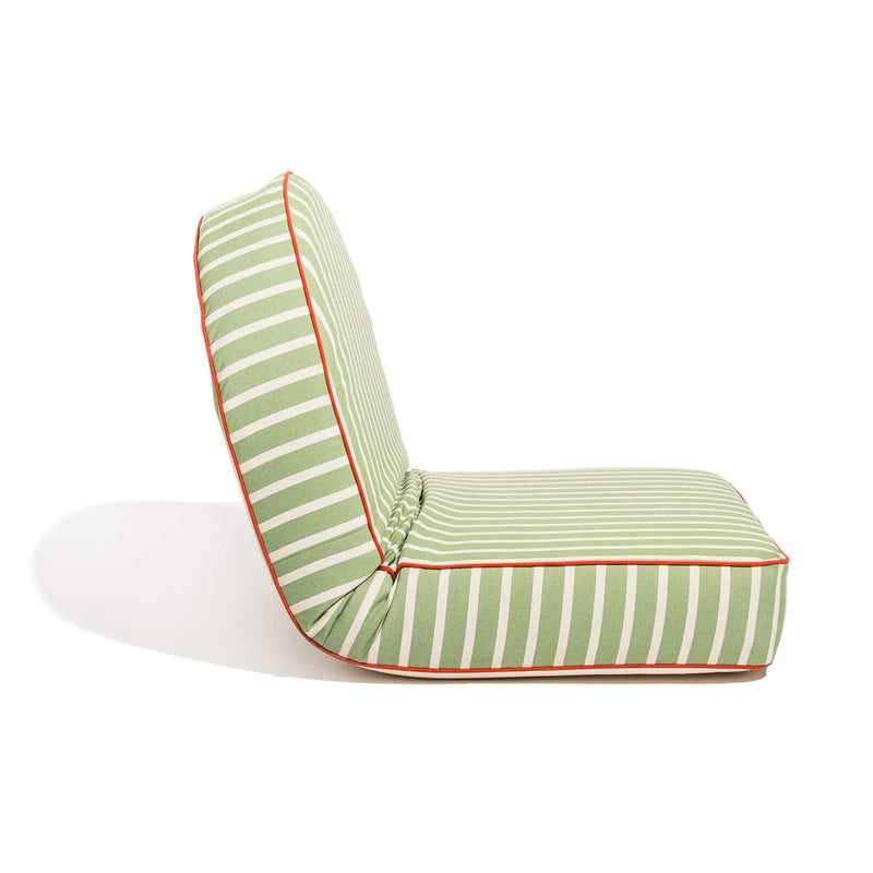 The Reclining Pillow Lounger - Elsa Stripe-Business & Pleasure-lobo nosara