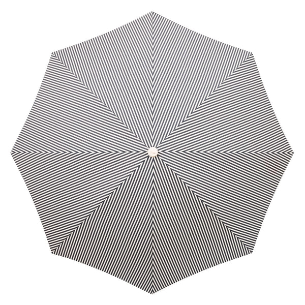 The Rio Fringed Umbrella - Lauren's Navy Stripe-Business & Pleasure-lobo nosara