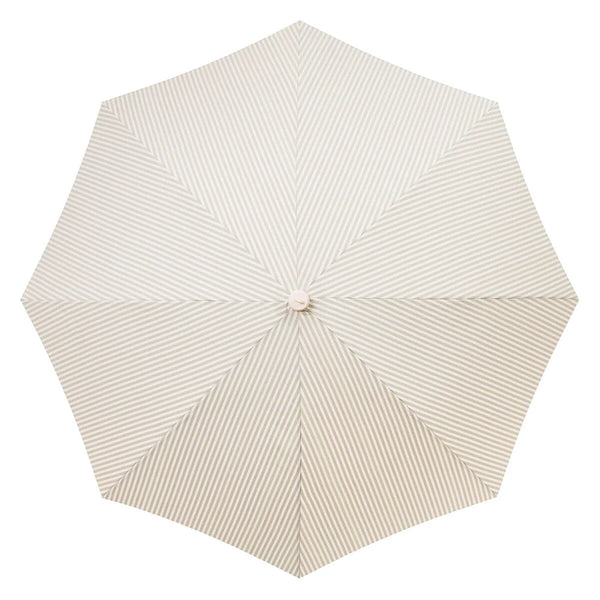 The Rio Fringed Umbrella - Lauren's Sage Stripe