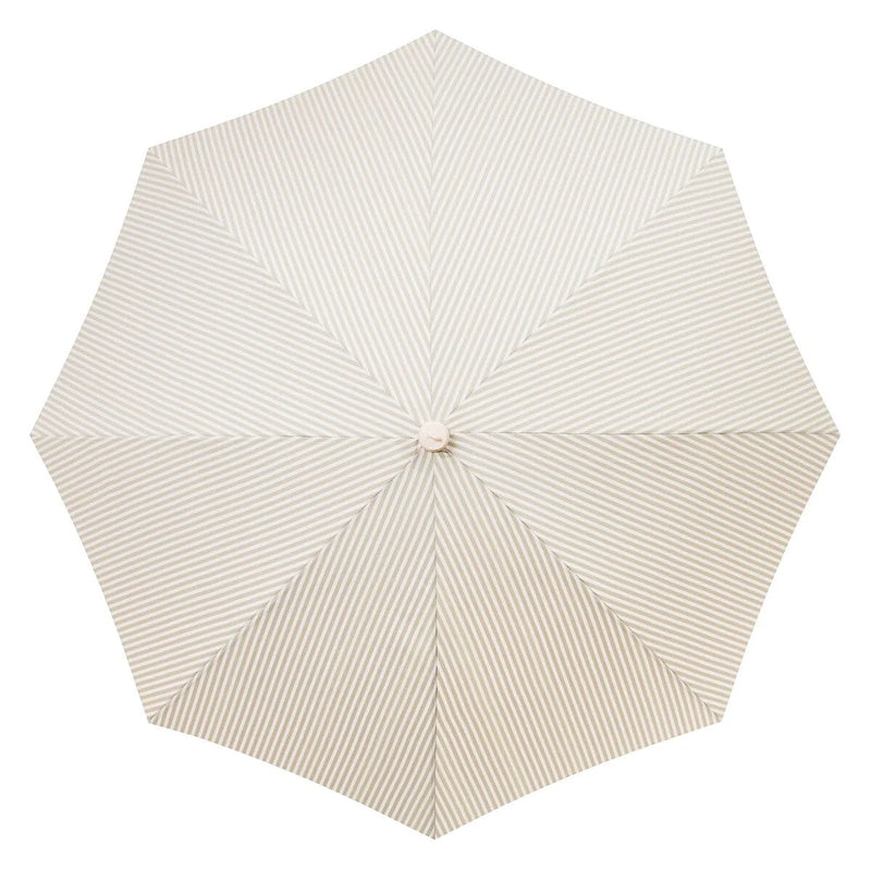 The Rio Fringed Umbrella - Lauren's Sage Stripe
