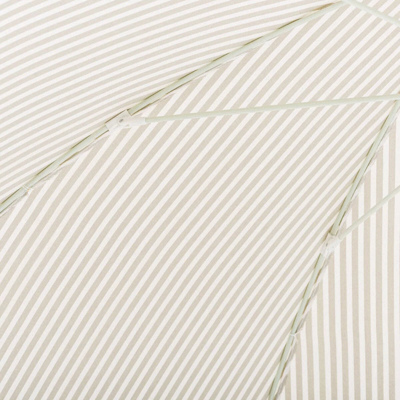 The Rio Fringed Umbrella - Lauren's Sage Stripe