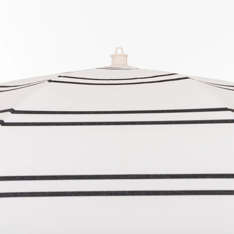 The Rio Fringed Umbrella - Malibu Black Stripe