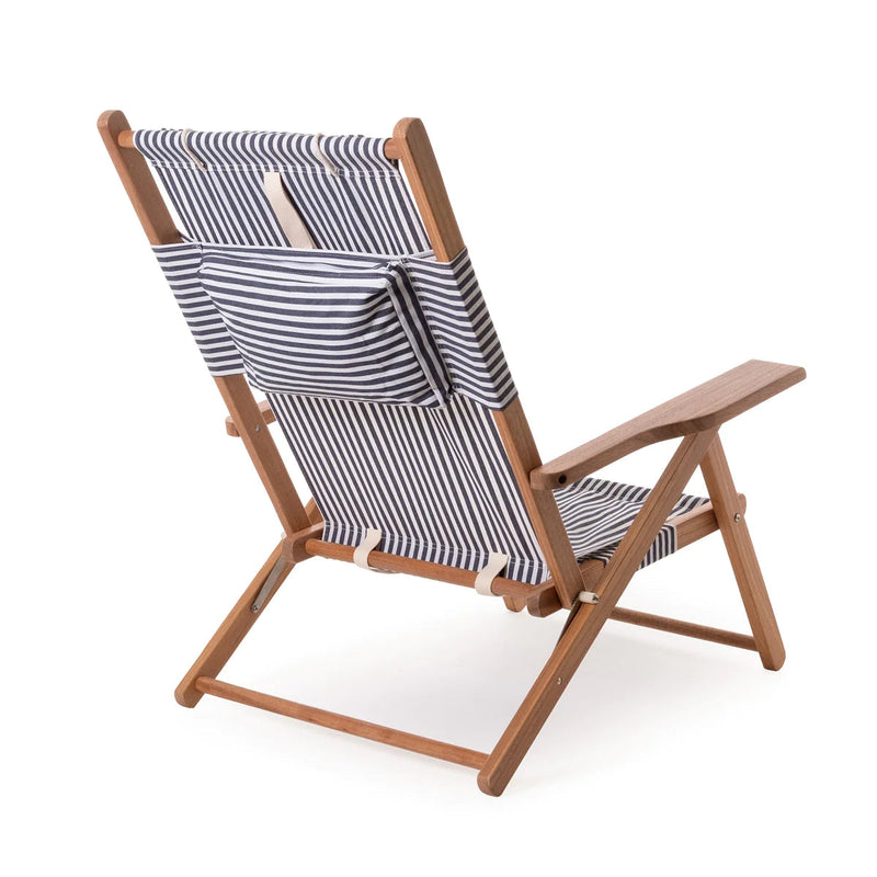 The Tommy Chair - Navy Stripe-Business & Pleasure-lobo nosara