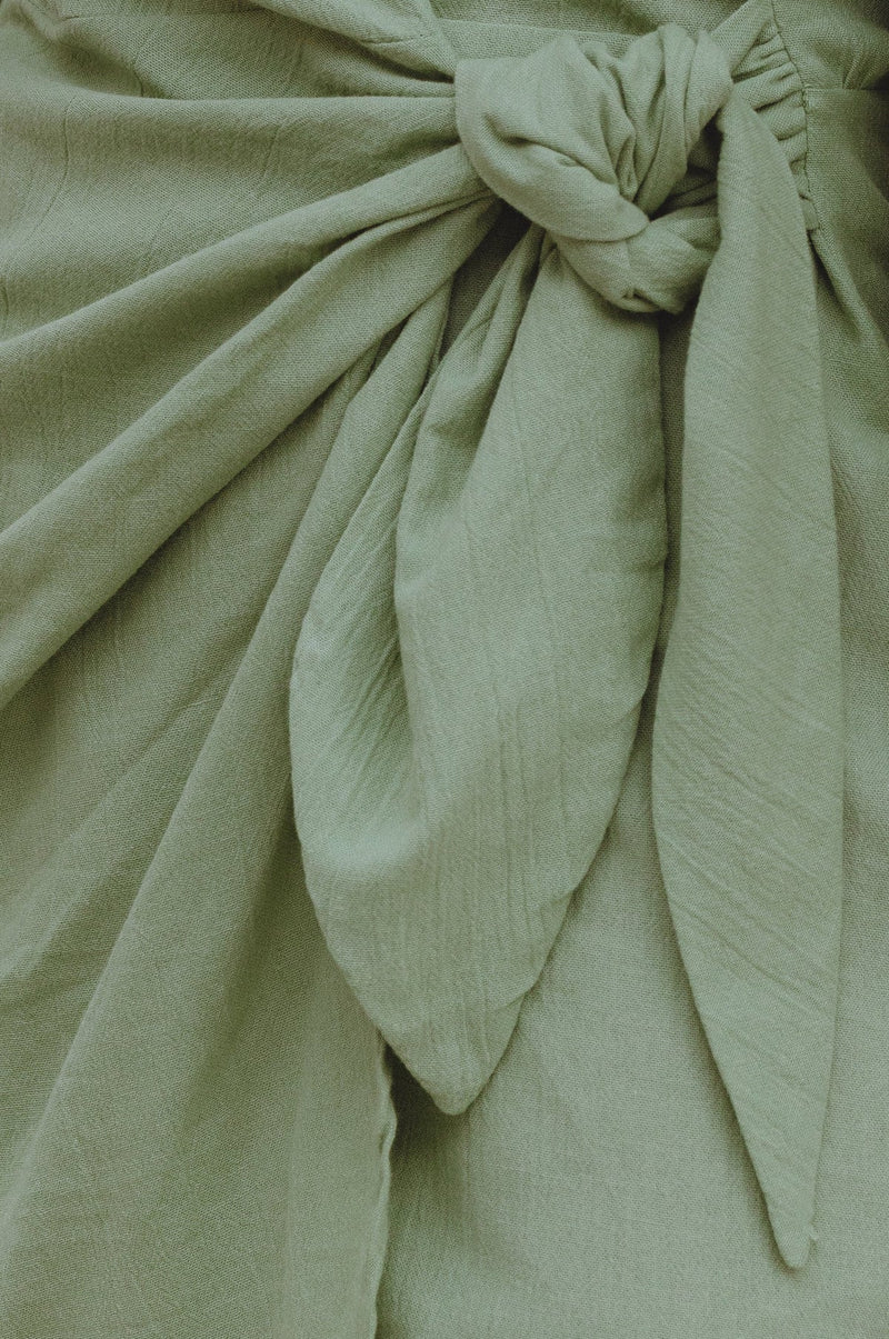 Ti Amo Linen Wrap Dress-ELF-lobo nosara